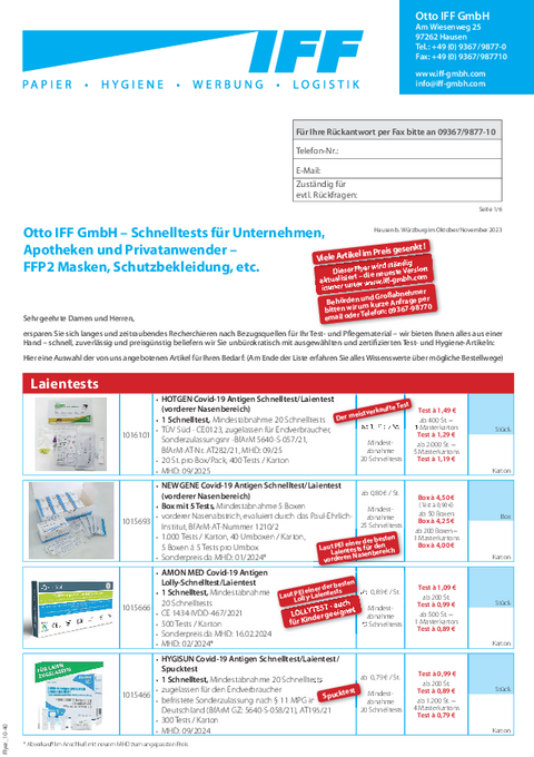 Flyer zur Prävention...